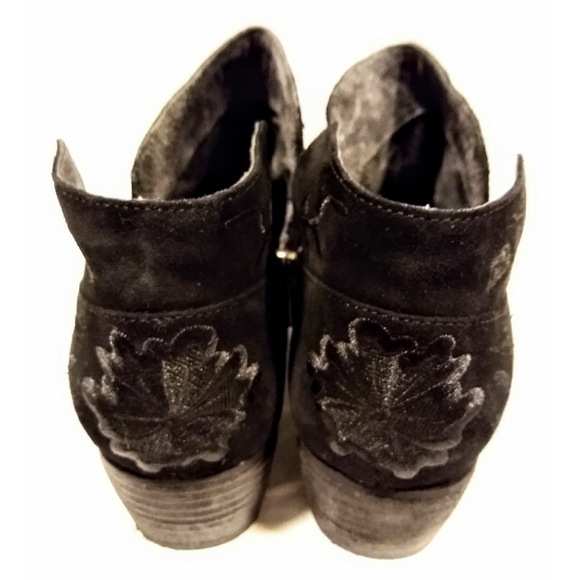 Seychelles Latern Ankle Boots Black Embroidered 10 - Picture 6 of 7